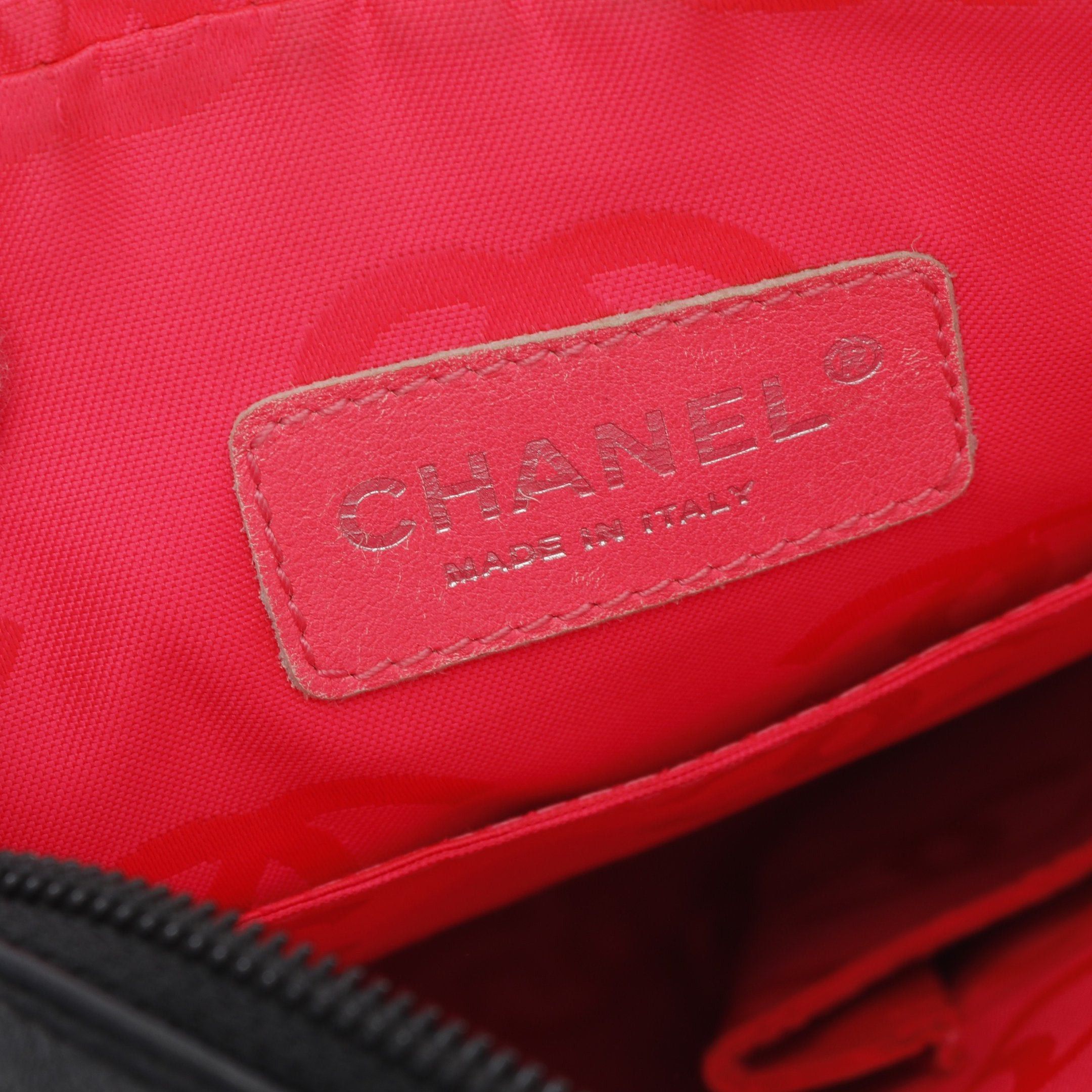 Chanel Chanel Cambon Line Shoulder Bag Leather Black Silver Hardware Size ONE SIZE - 4 Thumbnail