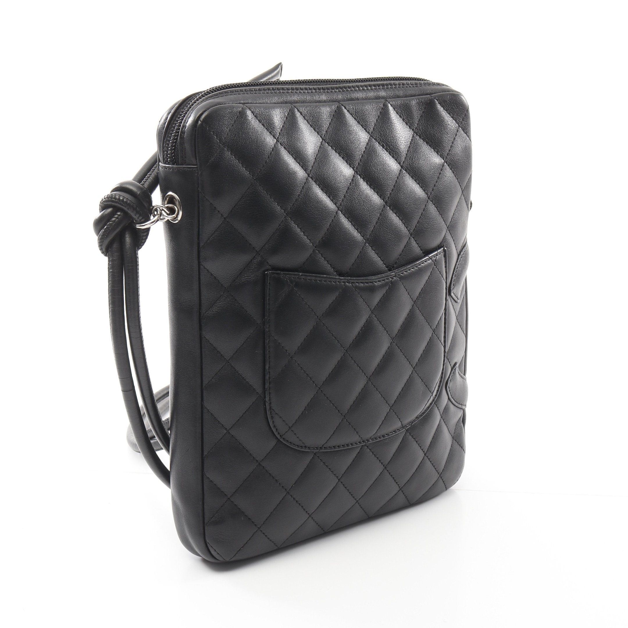 Chanel Chanel Cambon Line Shoulder Bag Leather Black Silver Hardware Size ONE SIZE - 2 Thumbnail