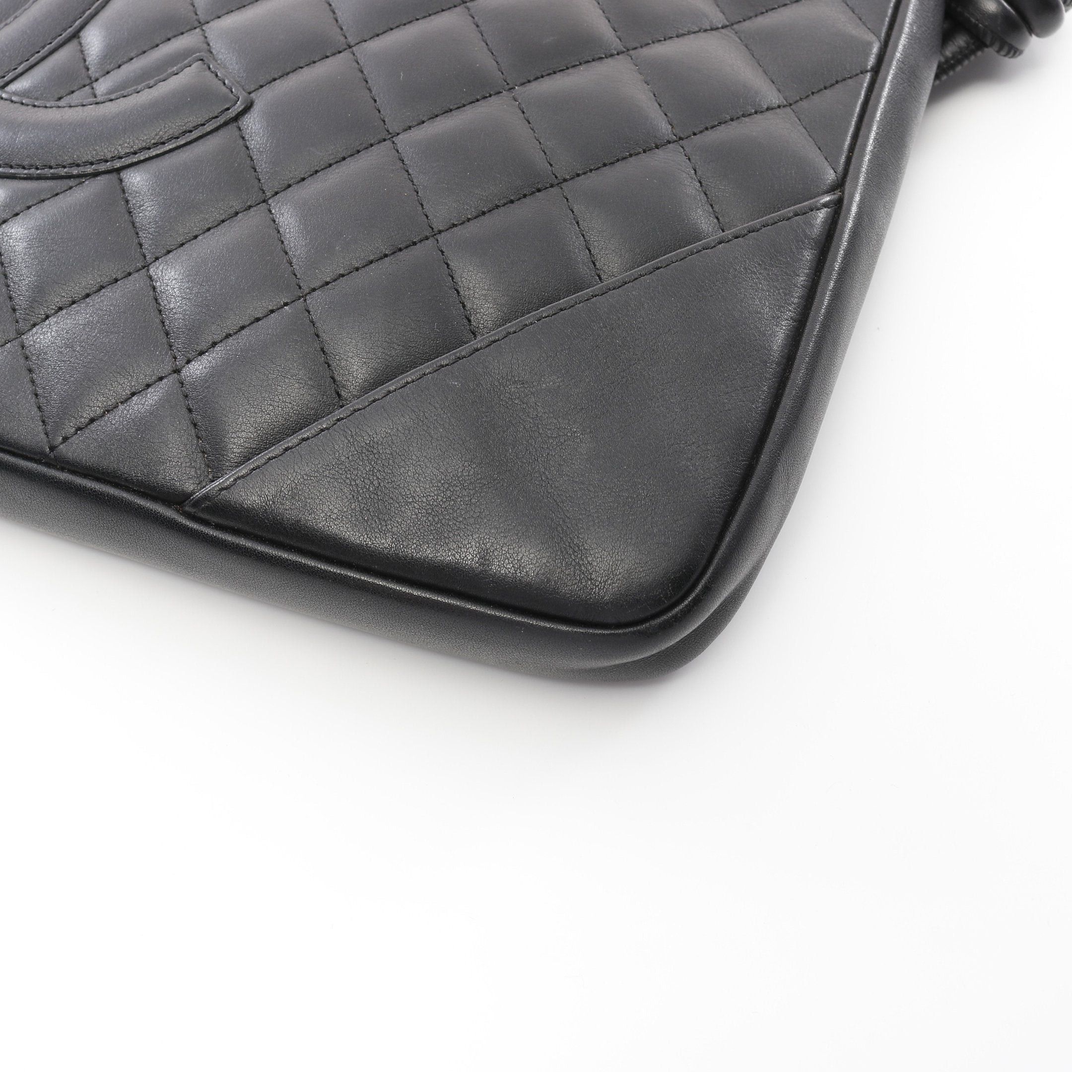 Chanel Chanel Cambon Line Shoulder Bag Leather Black Silver Hardware Size ONE SIZE - 6 Thumbnail