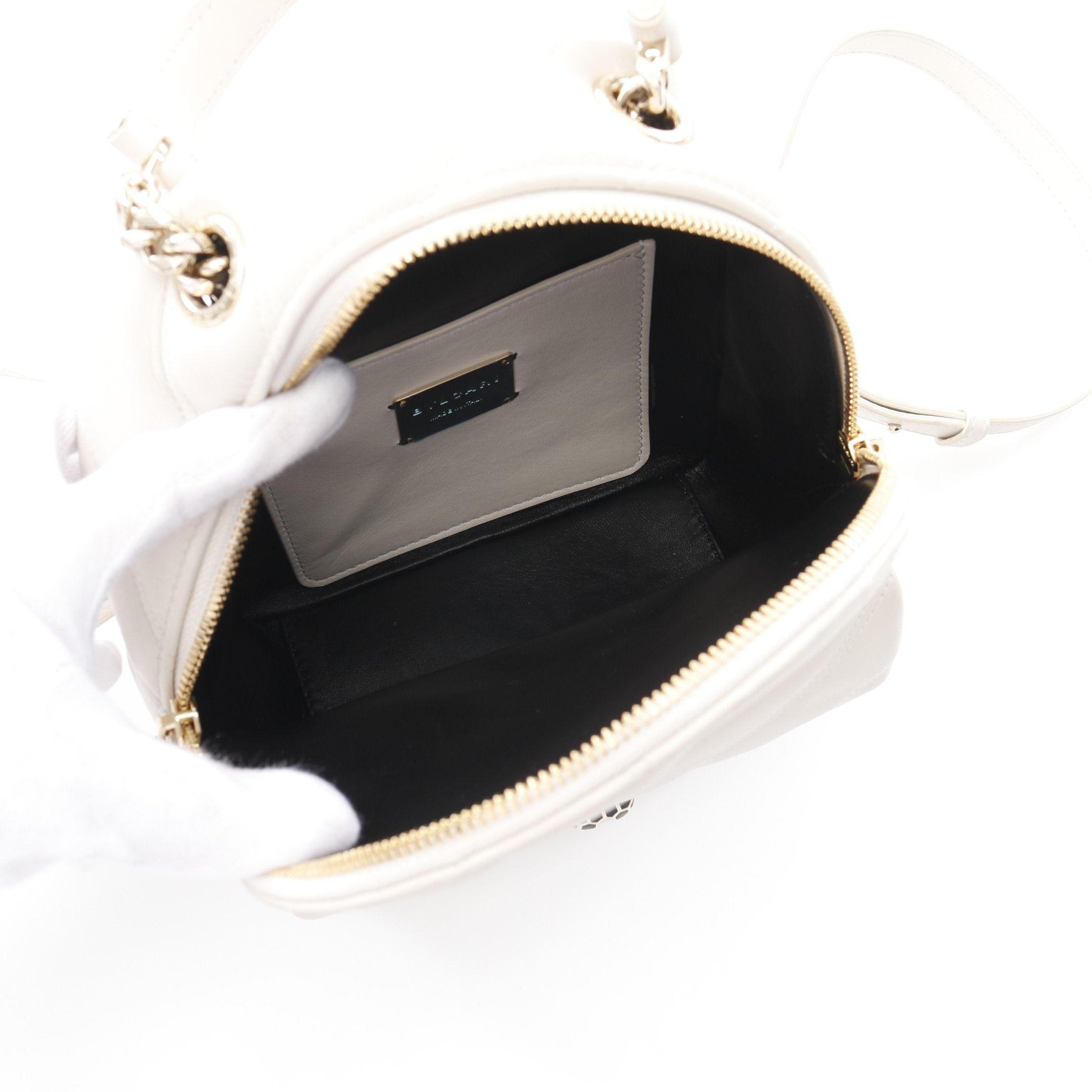 Bvlgari Bvlgari Serpenti Backpack Rucksack Leather Off White Size ONE SIZE - 3 Thumbnail