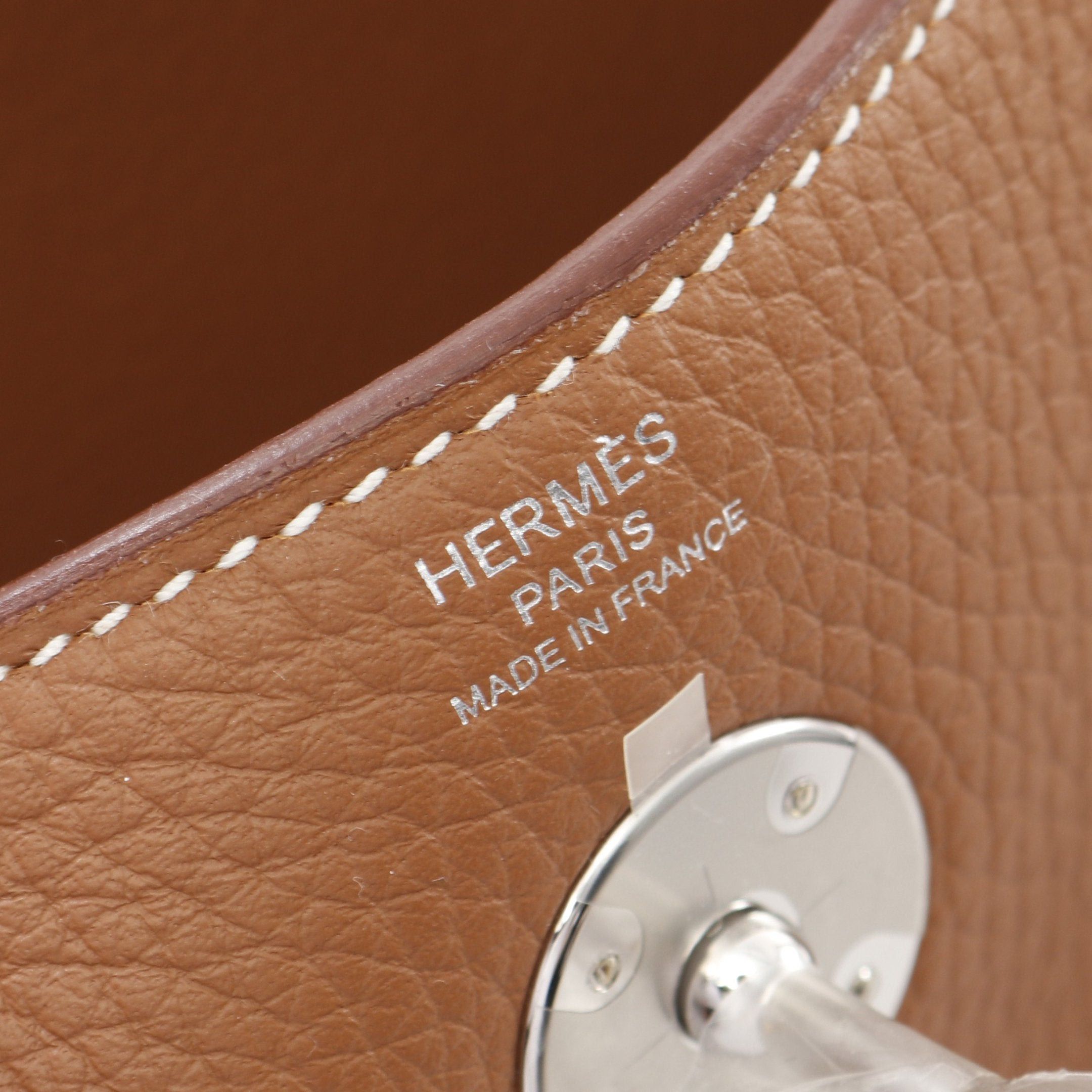 Hermes Hermes Lindy 26 Gold Shoulder Bag Clemence Leather Light Brown Silver Hardware K Stamp Size ONE SIZE - 4 Thumbnail