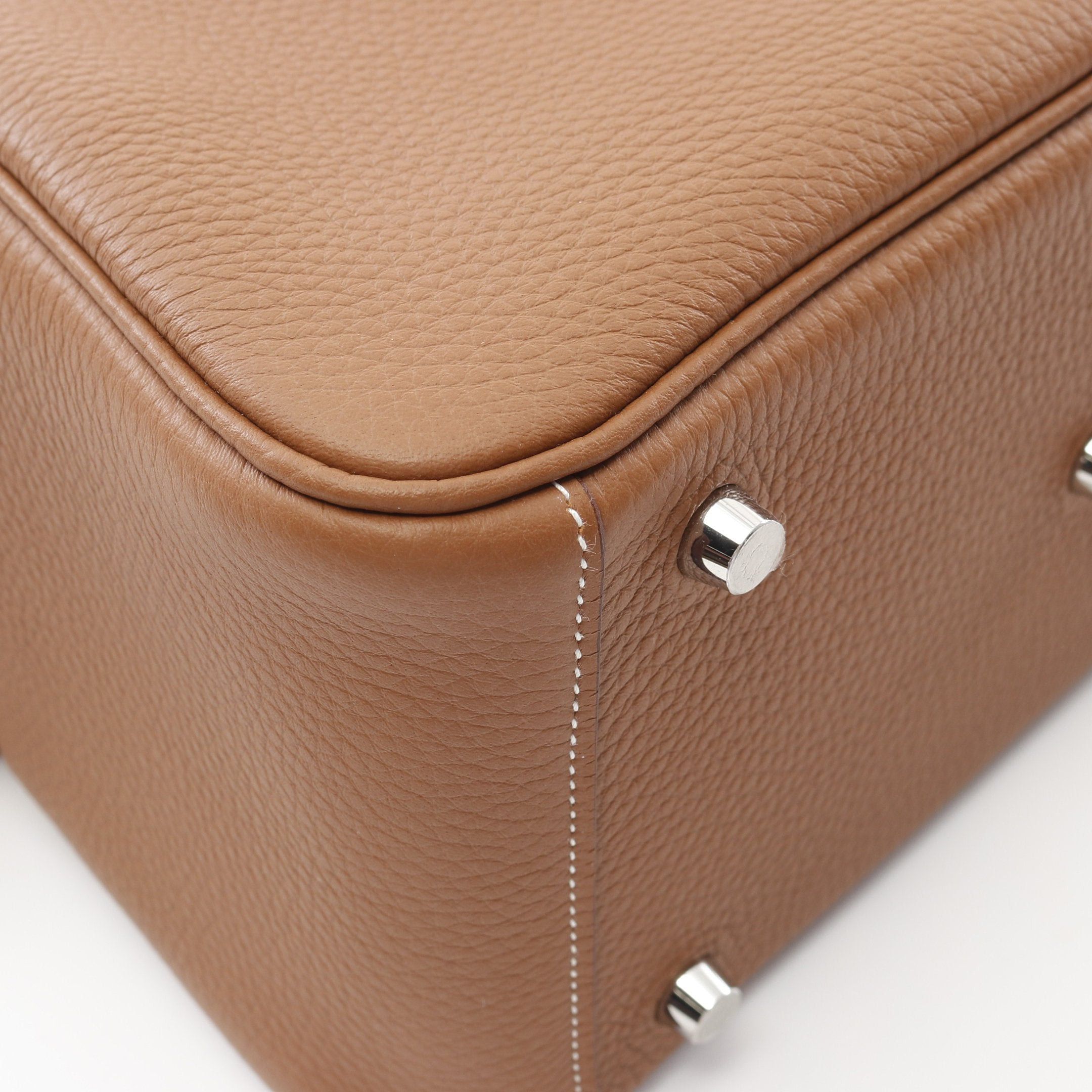 Hermes Hermes Lindy 26 Gold Shoulder Bag Clemence Leather Light Brown Silver Hardware K Stamp Size ONE SIZE - 6 Thumbnail