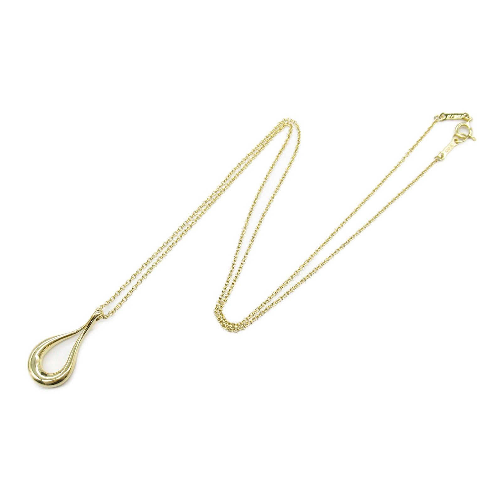 Tiffany & Co. Tiffany Co Open Teardrop Necklace K18 (Yellow Gold) Gold Size ONE SIZE - 3 Thumbnail