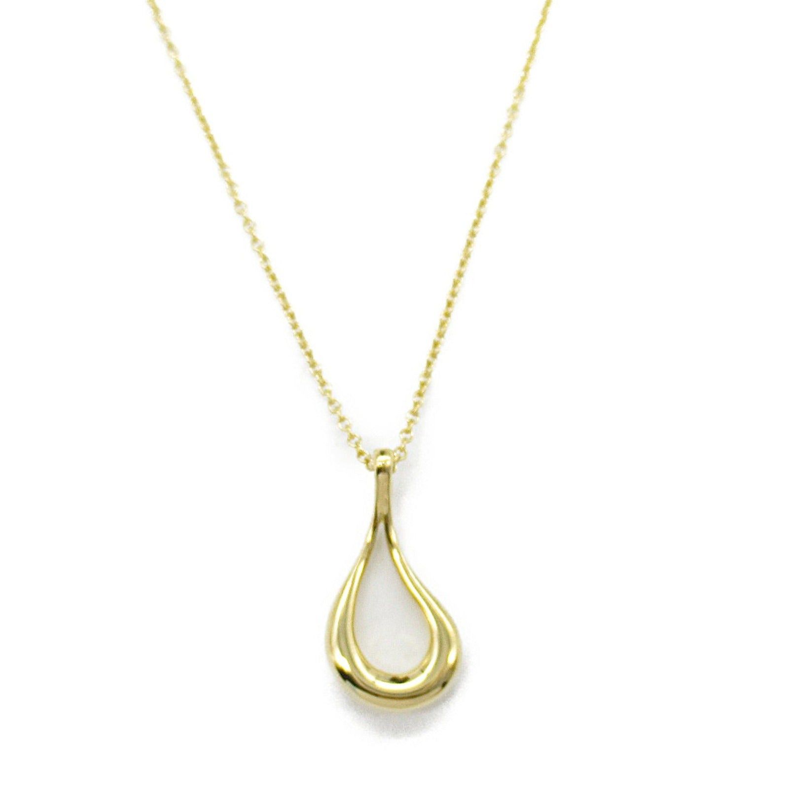 Tiffany & Co. Tiffany Co Open Teardrop Necklace K18 (Yellow Gold) Gold Size ONE SIZE - 2 Thumbnail