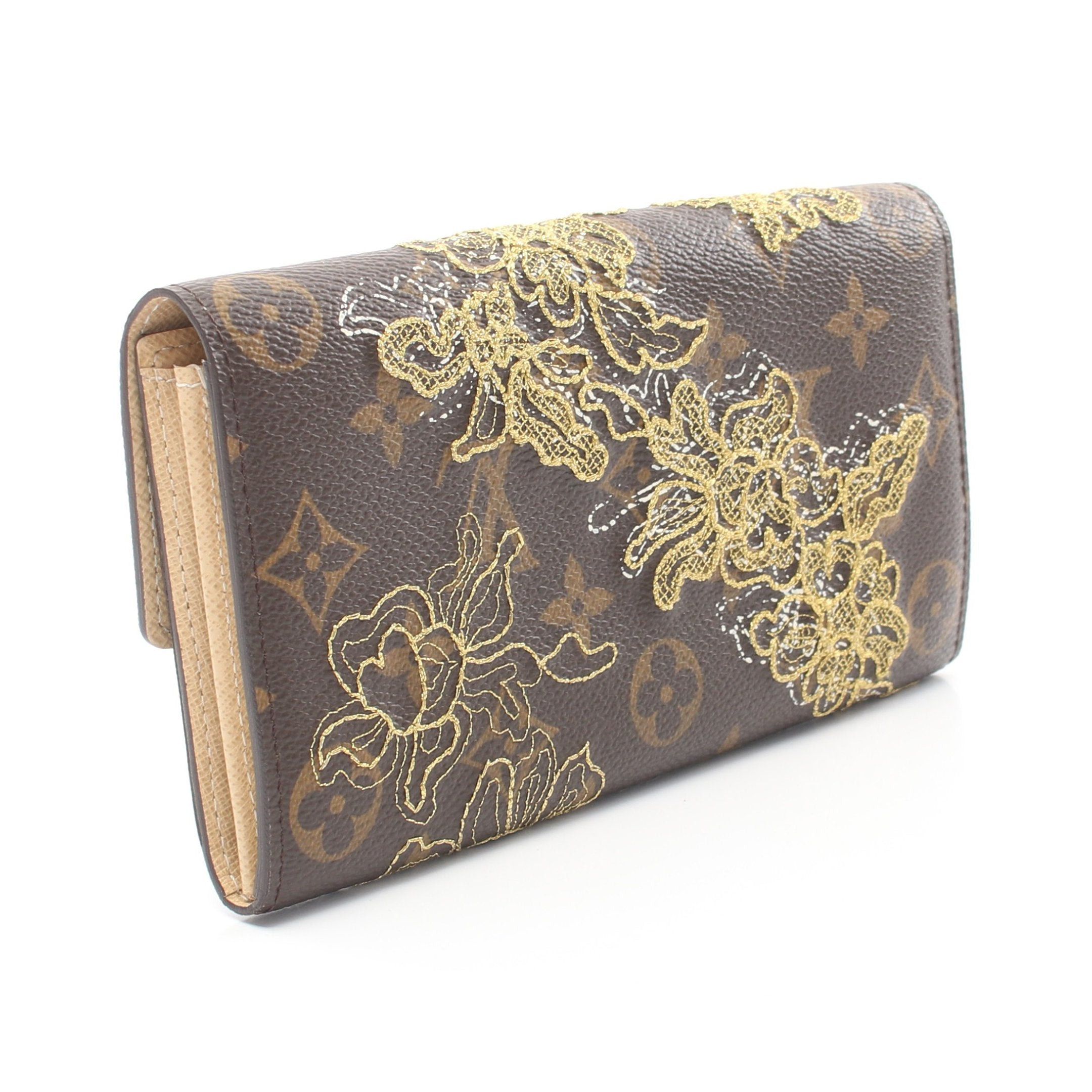 Louis Vuitton Louis Vuitton Portefeuil Sara Monogram Dantel Bi-Fold Long Wallet Brown Size ONE SIZE - 2 Thumbnail