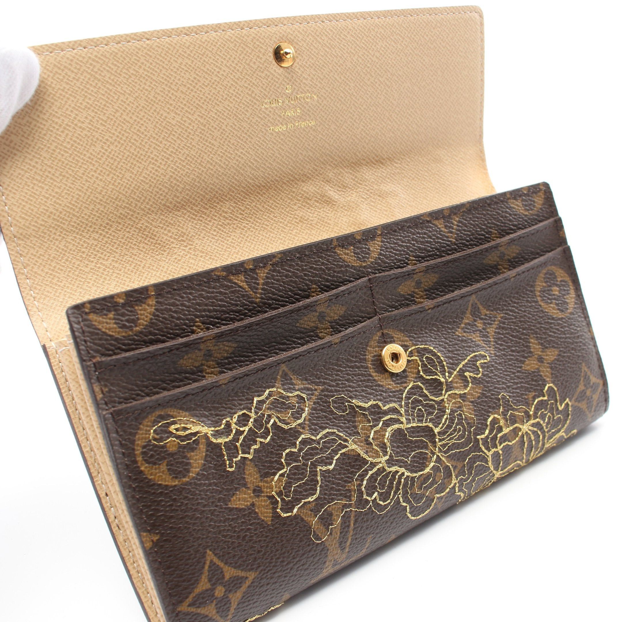 Louis Vuitton Louis Vuitton Portefeuil Sara Monogram Dantel Bi-Fold Long Wallet Brown Size ONE SIZE - 8 Thumbnail