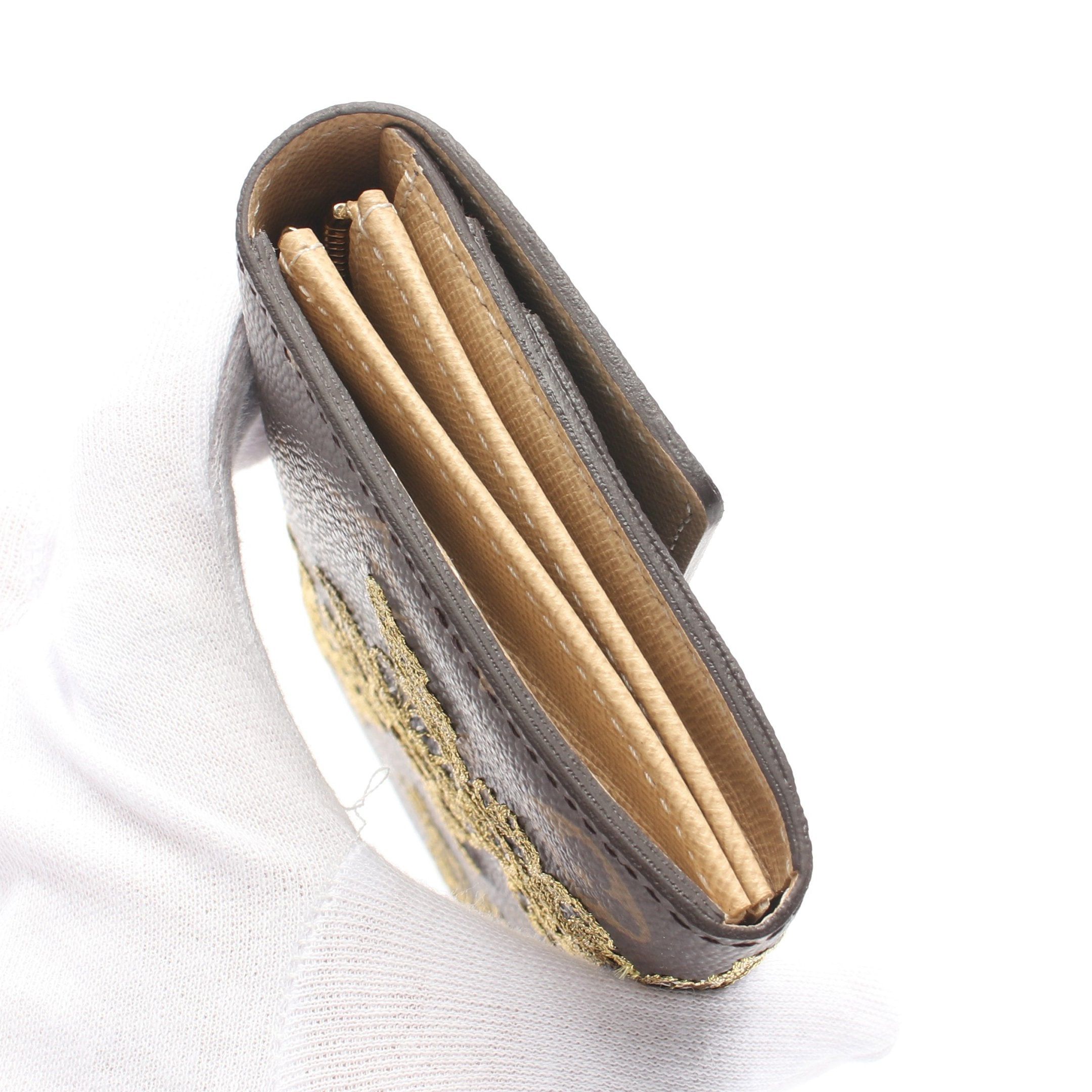 Louis Vuitton Louis Vuitton Portefeuil Sara Monogram Dantel Bi-Fold Long Wallet Brown Size ONE SIZE - 10 Thumbnail