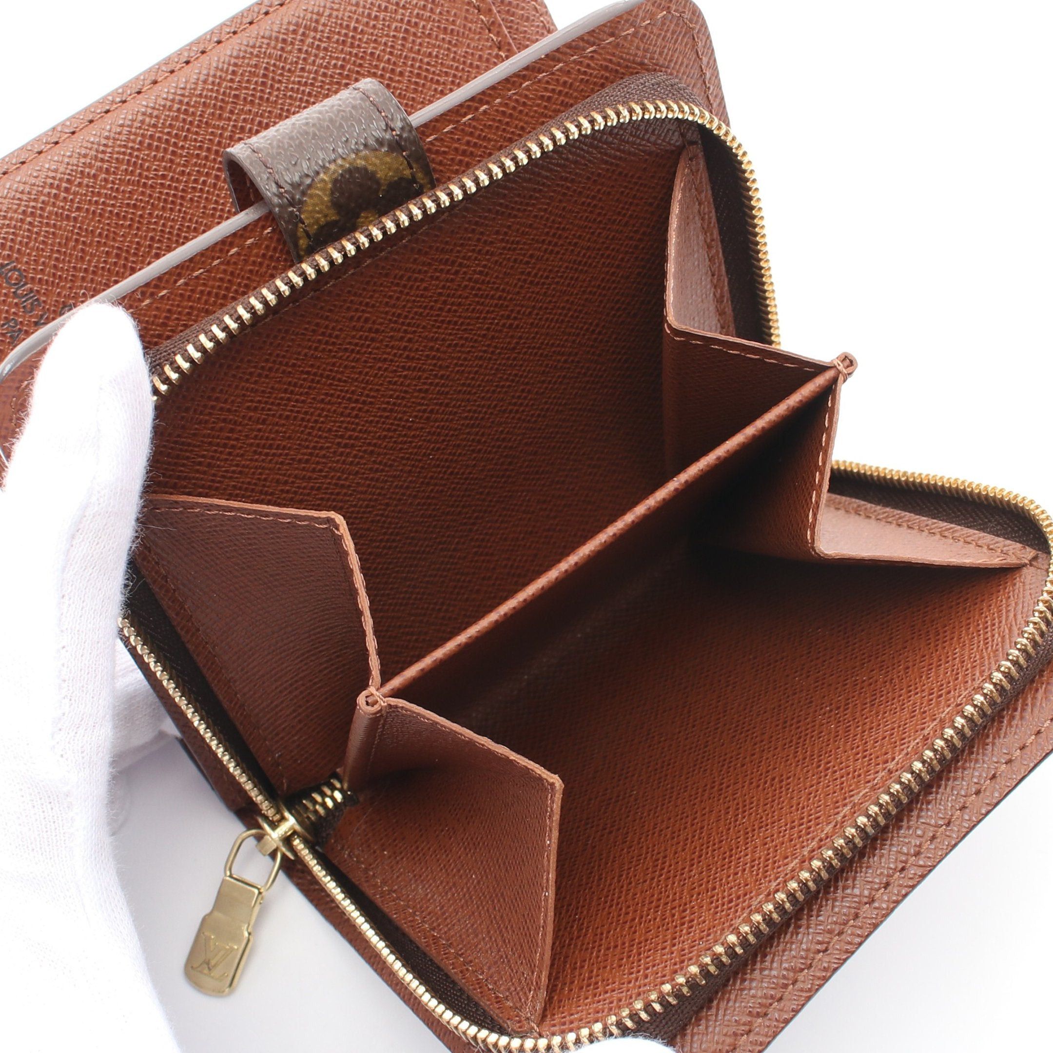 Louis Vuitton Louis Vuitton Compact Zip Monogram Bi-Fold Wallet Brown Size ONE SIZE - 6 Thumbnail