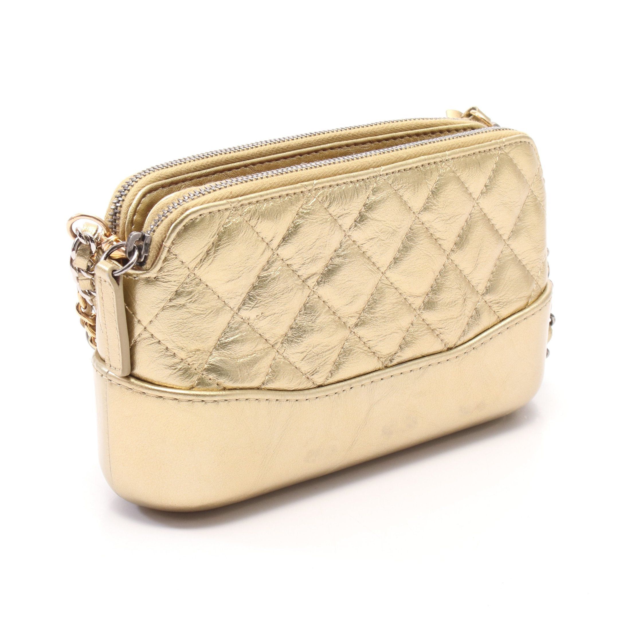 Chanel Chanel Coco Mark Chain Shoulder Bag Wallet Leather Gold Combination Metal Fittings Metallic Size ONE SIZE - 2 Thumbnail