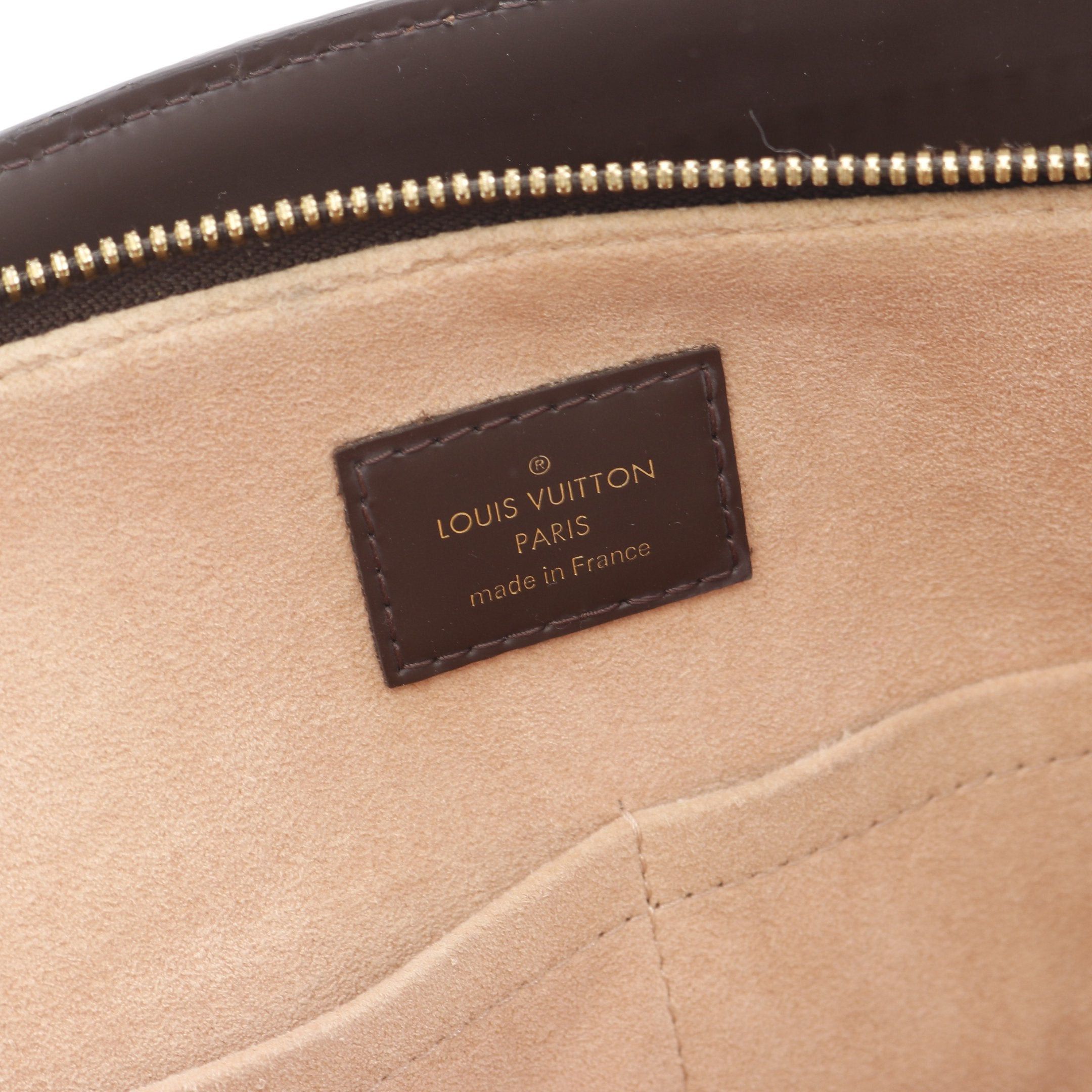 Louis Vuitton Louis Vuitton Kensington Bowling Bag Damier Ebene Handbag Leather Brown Size ONE SIZE - 4 Thumbnail