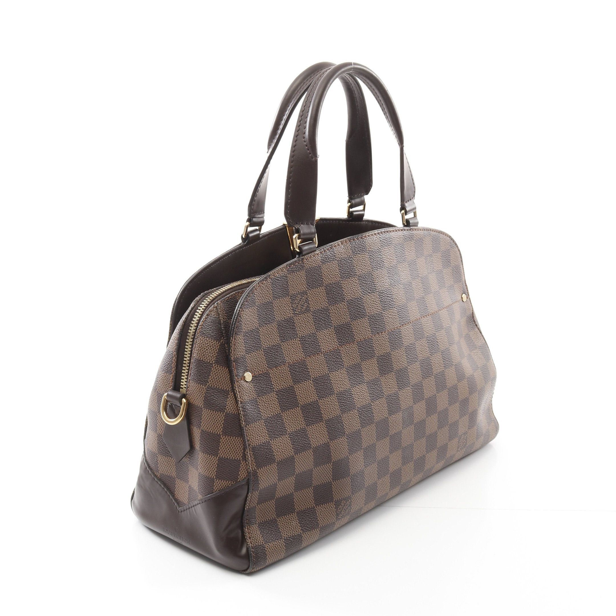 Louis Vuitton Louis Vuitton Kensington Bowling Bag Damier Ebene Handbag Leather Brown Size ONE SIZE - 2 Thumbnail