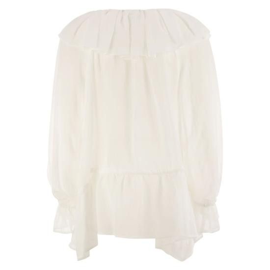 Weekend Max Mara WEEKEND MAX MARA Women Shirts 2515191013600 WHITE Size XXS / US 00 / IT 34 - 2 Thumbnail