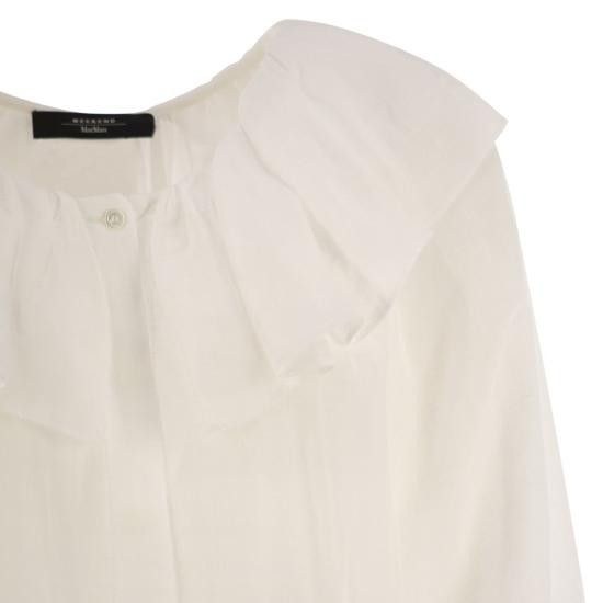 Weekend Max Mara WEEKEND MAX MARA Women Shirts 2515191013600 WHITE Size XXS / US 00 / IT 34 - 4 Thumbnail