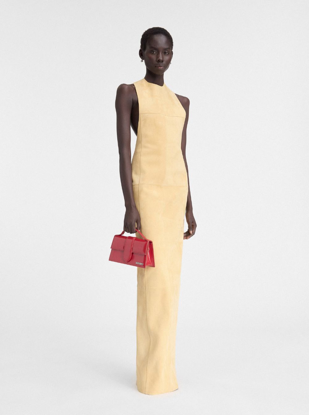 Jacquemus 'Le Grand Bambino' Red Handbag with Logo Lettering on the Front in Patent Leather Woman Size ONE SIZE - 6 Thumbnail