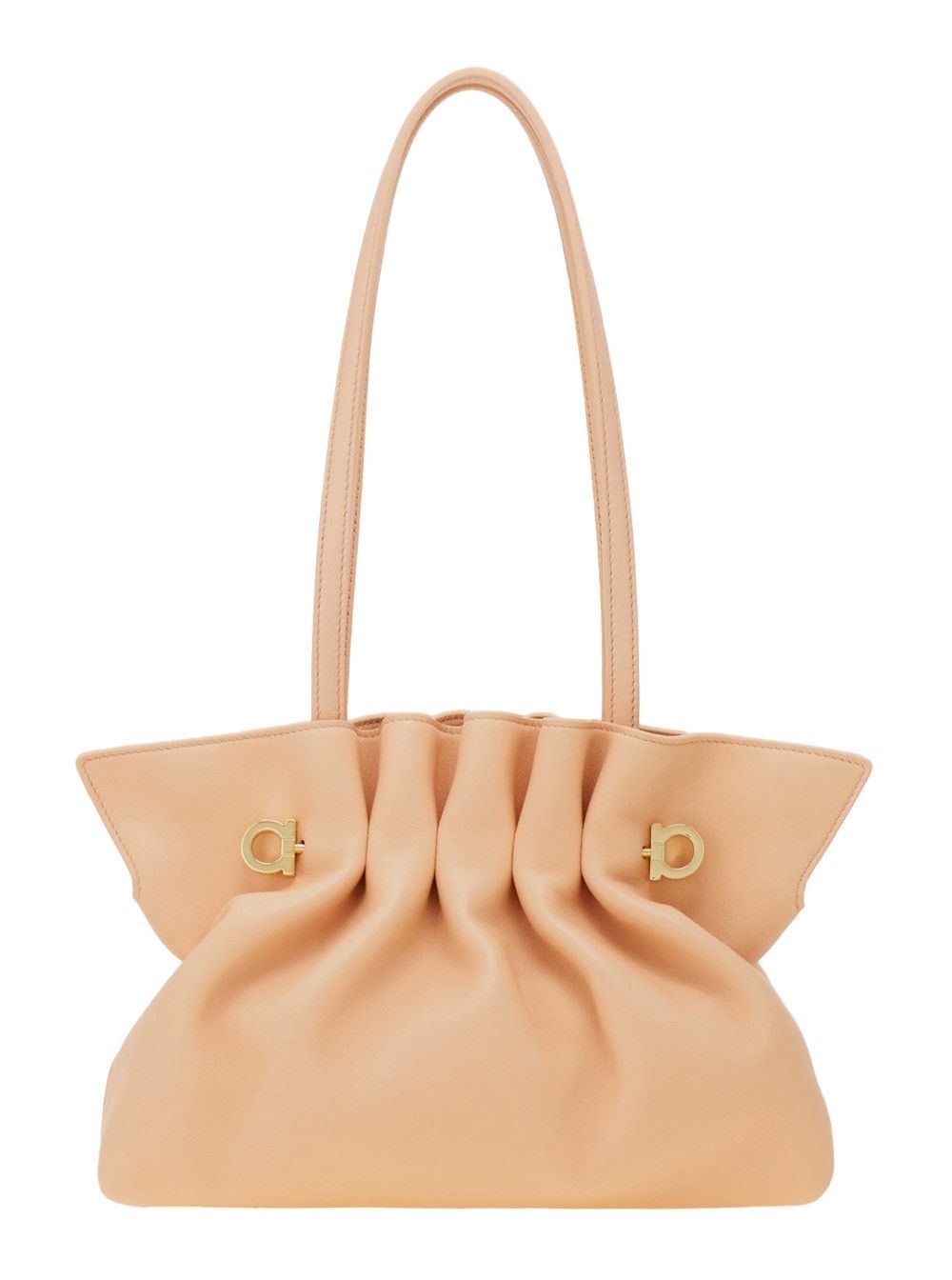 Salvatore Ferragamo Pink Crossbody Bag with Chain-Link Handle and Gancini Plaque on the Front in Leather Woman Size ONE SIZE - 3 Thumbnail