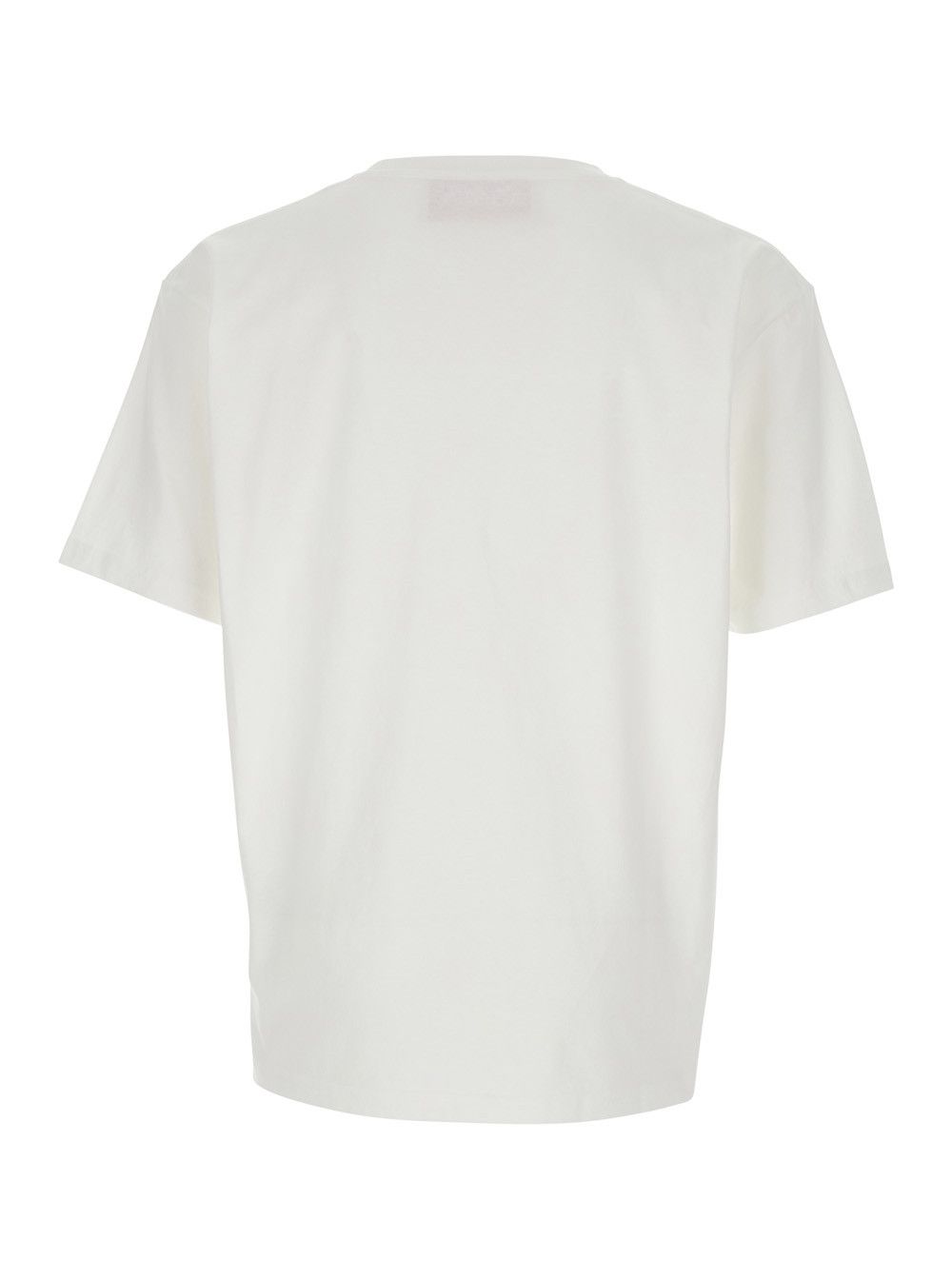 Valentino 'Chez' White Crewneck T-Shirt with Maxi Logo Print on the Front in Cotton Man Size US M / EU 48-50 / 2 - 2 Thumbnail