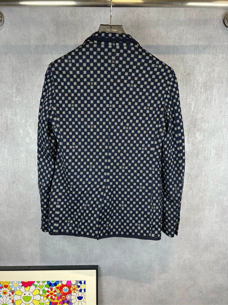Gucci Gucci Logo Pattern Suit Jacket - dmc Size US L / EU 52-54 / 3 - 2 Thumbnail