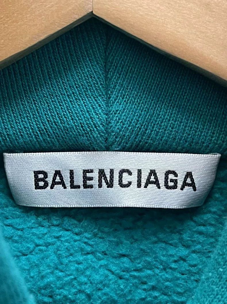 Balenciaga Balenciaga Lake Blue Hoodie Sweater - dmc Size US XS / EU 42 / 0 - 2 Thumbnail