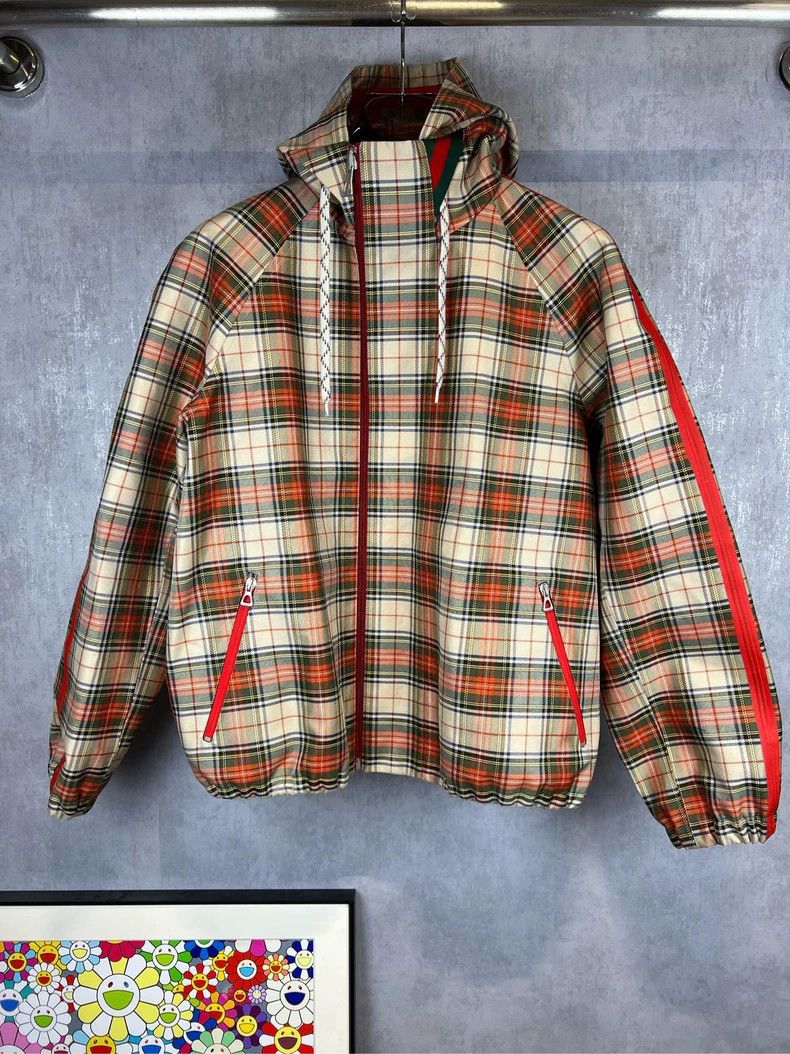 Gucci Gucci Reversible Jacket with Plaid and Logo Design - dmc Size US M / EU 48-50 / 2 - 3 Thumbnail