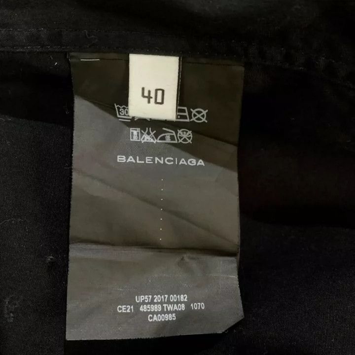 Balenciaga Balenciaga Black Logo Short Sleeve Shirt - dmc Size US M / EU 48-50 / 2 - 6 Thumbnail