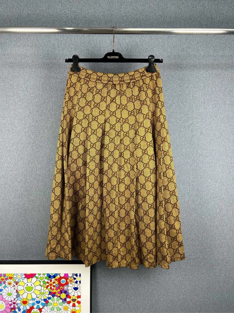 Gucci Gucci Logo Print Long Skirt Size S - dmc Size US 36 / EU 52 - 2 Thumbnail