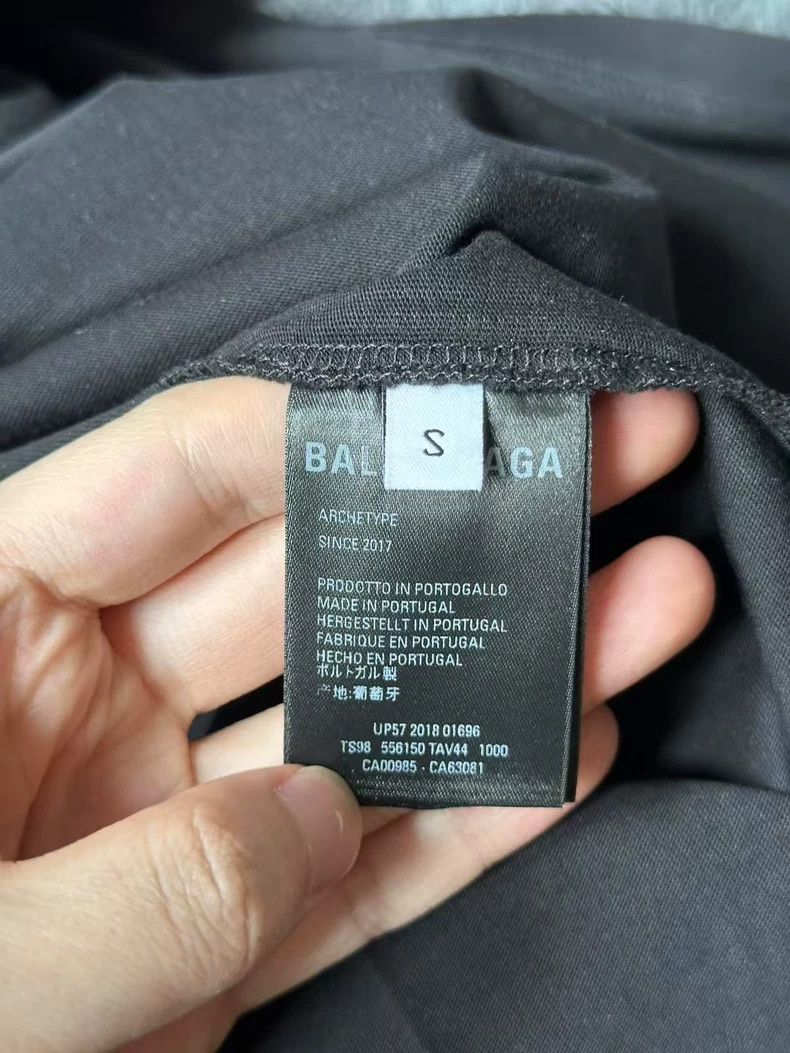 Balenciaga Balenciaga Black Cola Short Sleeve Shirt - dmc Size US S / EU 44-46 / 1 - 4 Thumbnail