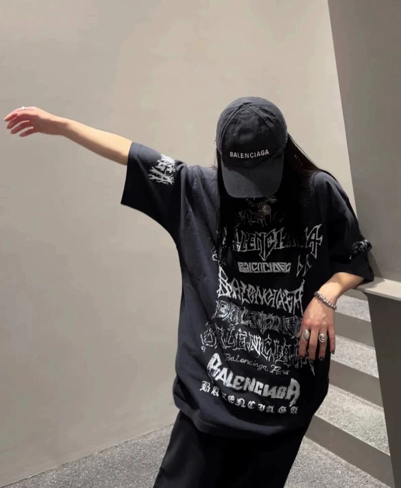 Balenciaga Balenciaga Washed Vintage Embroidered Baseball Cap - dmc Size ONE SIZE - 6 Thumbnail