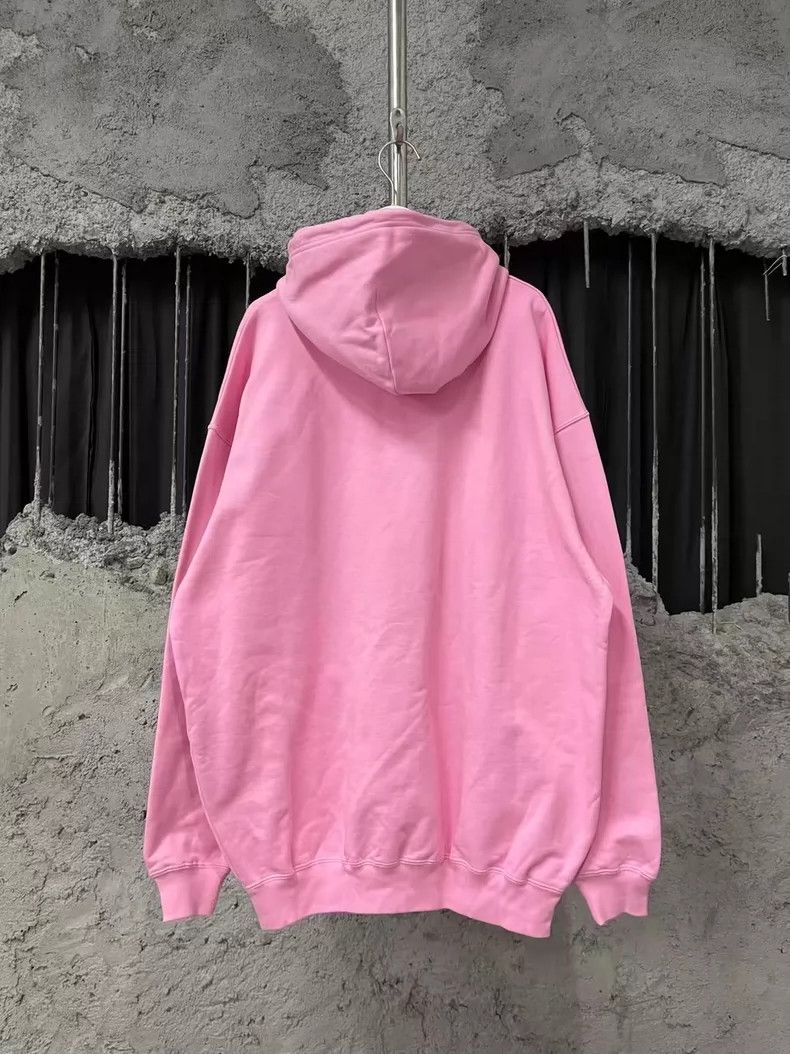 Balenciaga Balenciaga Pink BeBe Rhinestone Hoodie - dmc Size US S / EU 44-46 / 1 - 2 Thumbnail