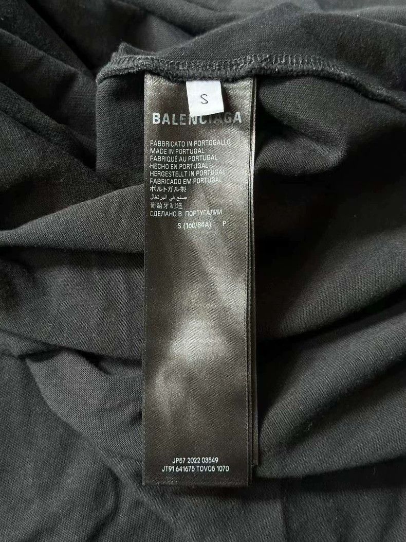 Balenciaga Balenciaga Black Graphic Short Sleeve T-Shirt - dmc Size US S / EU 44-46 / 1 - 4 Thumbnail