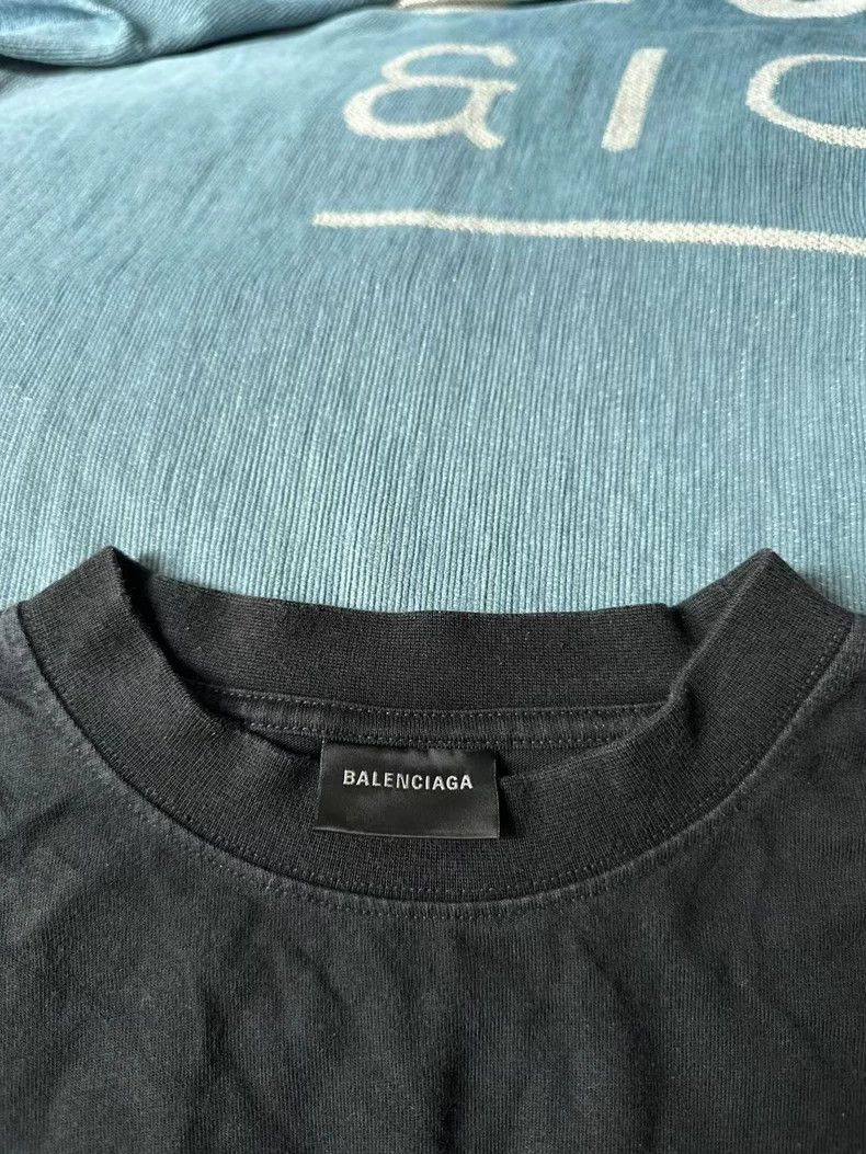 Balenciaga Balenciaga Black Graphic Short Sleeve T-Shirt - dmc Size US S / EU 44-46 / 1 - 3 Thumbnail