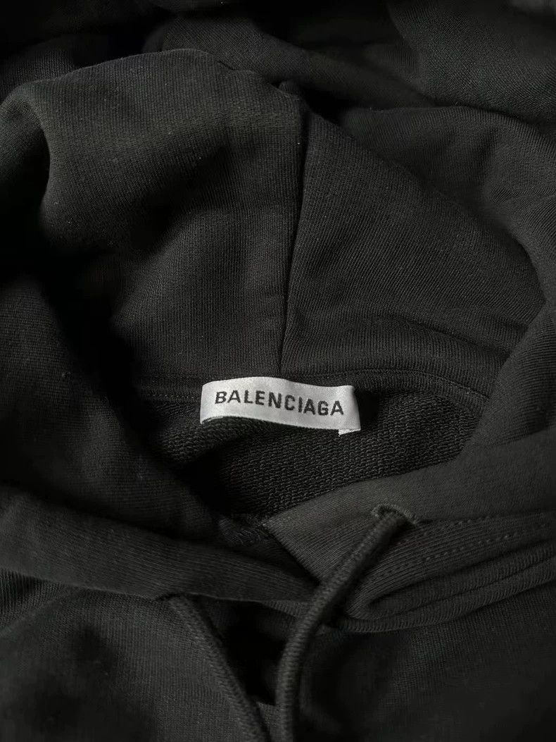 Balenciaga Balenciaga Black Hoodie with Logo - dmc Size US S / EU 44-46 / 1 - 3 Thumbnail