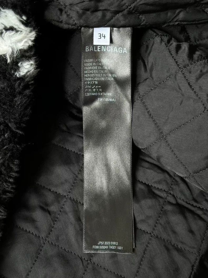 Balenciaga Balenciaga Teddy Coat with Logo Print - dmc Size US L / EU 52-54 / 3 - 4 Thumbnail
