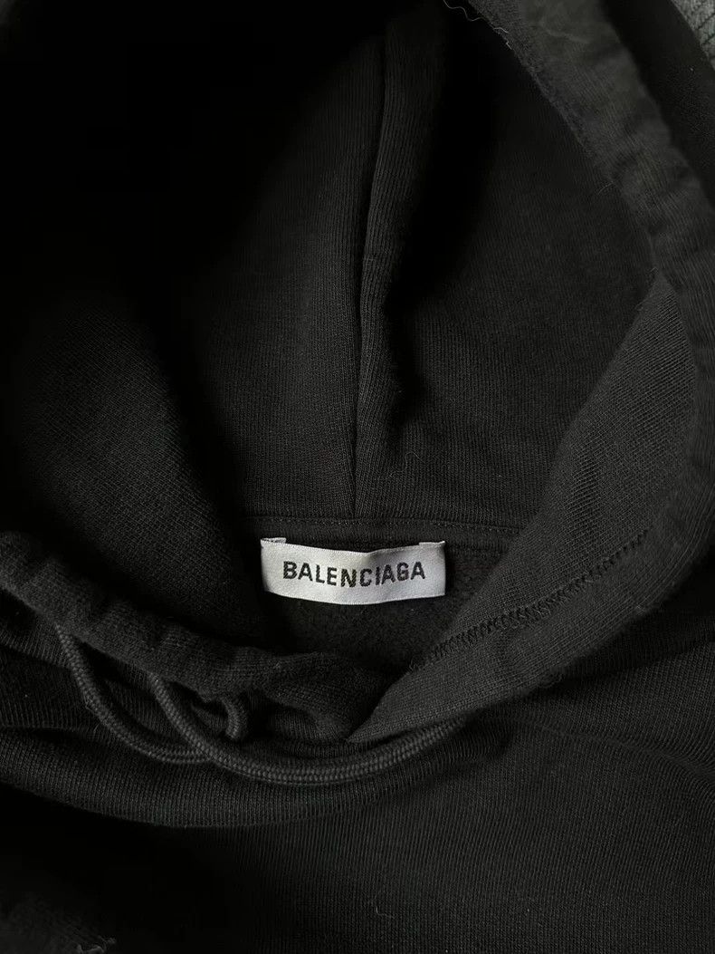 Balenciaga Balenciaga Black Crown Hooded Sweatshirt - dmc Size US M / EU 48-50 / 2 - 3 Thumbnail