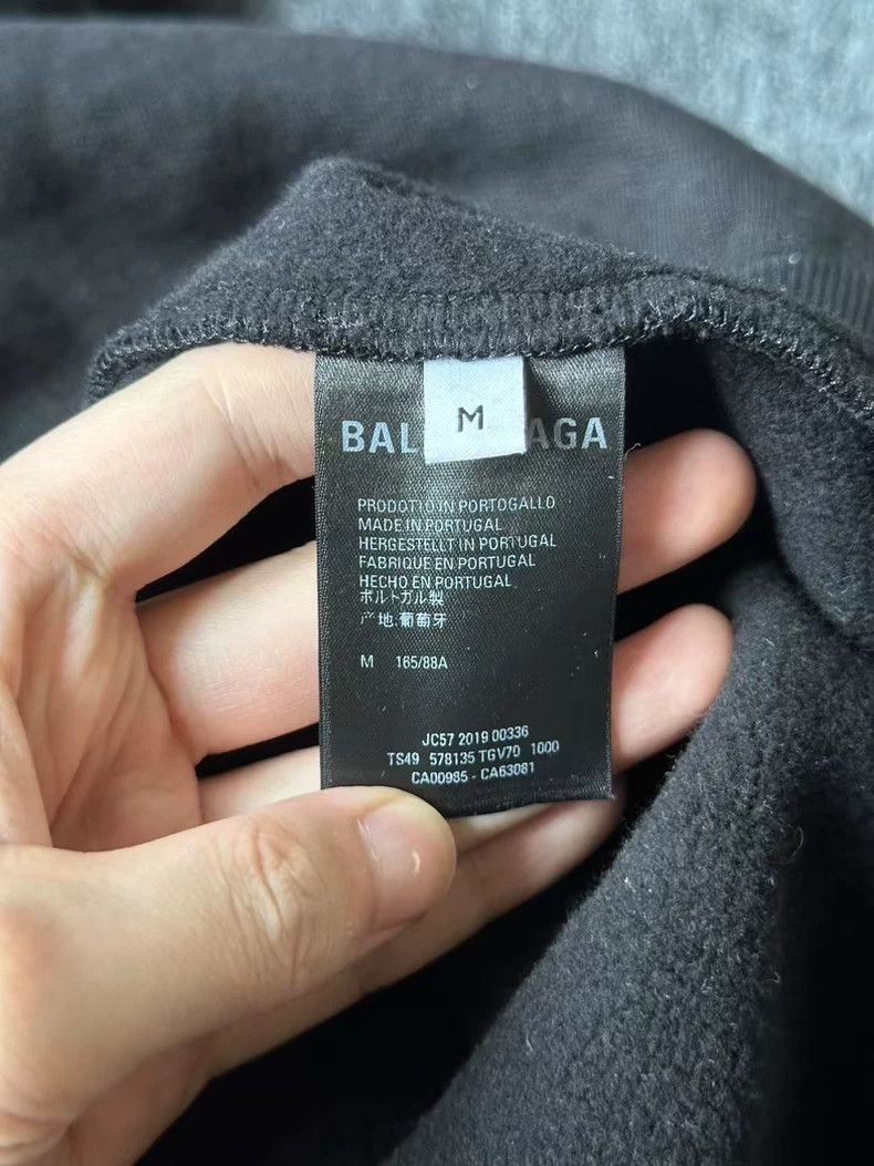 Balenciaga Balenciaga Black Crown Hooded Sweatshirt - dmc Size US M / EU 48-50 / 2 - 4 Thumbnail