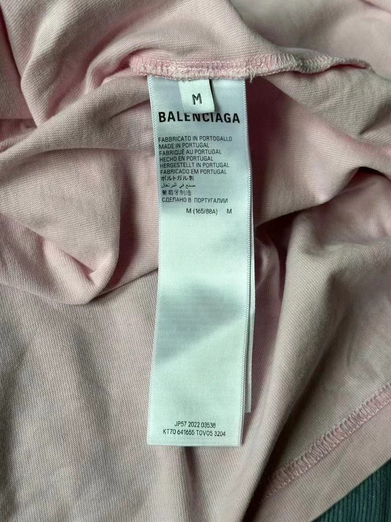 Balenciaga Balenciaga Pink Graffiti Short Sleeve T-Shirt - dmc Size US M / EU 48-50 / 2 - 4 Thumbnail