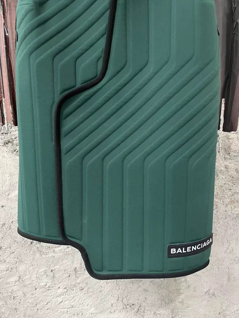 Balenciaga Irregular Midi Skirt in Green - dmc