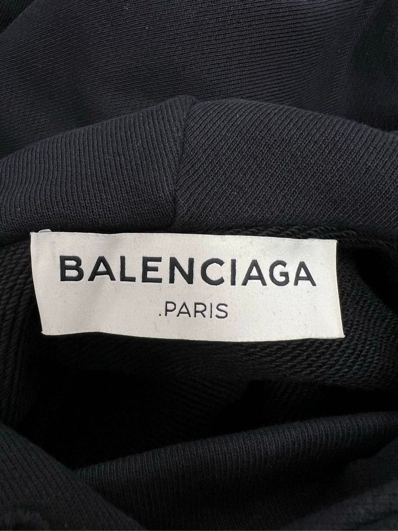 Balenciaga Balenciaga Embroidered Letter Hoodie in Black - dmc Size US S / EU 44-46 / 1 - 3 Thumbnail