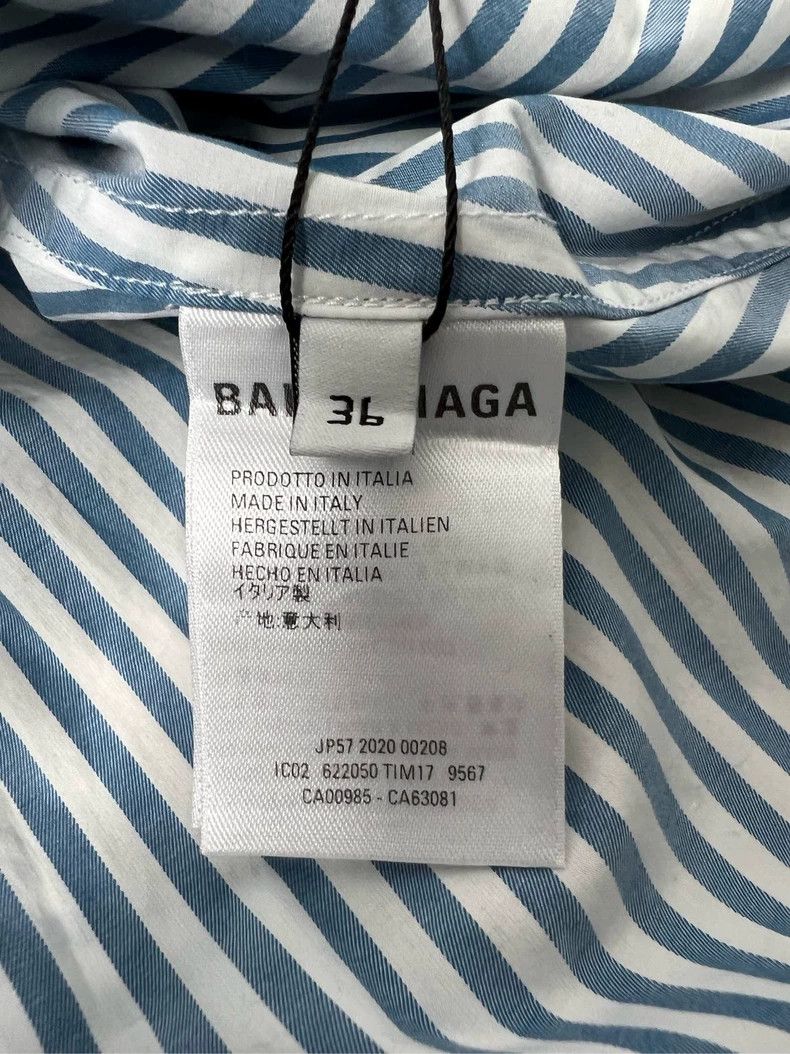 Balenciaga BALENCIAGA Striped Shirt with Logo - dmc Size US M / EU 48-50 / 2 - 4 Thumbnail