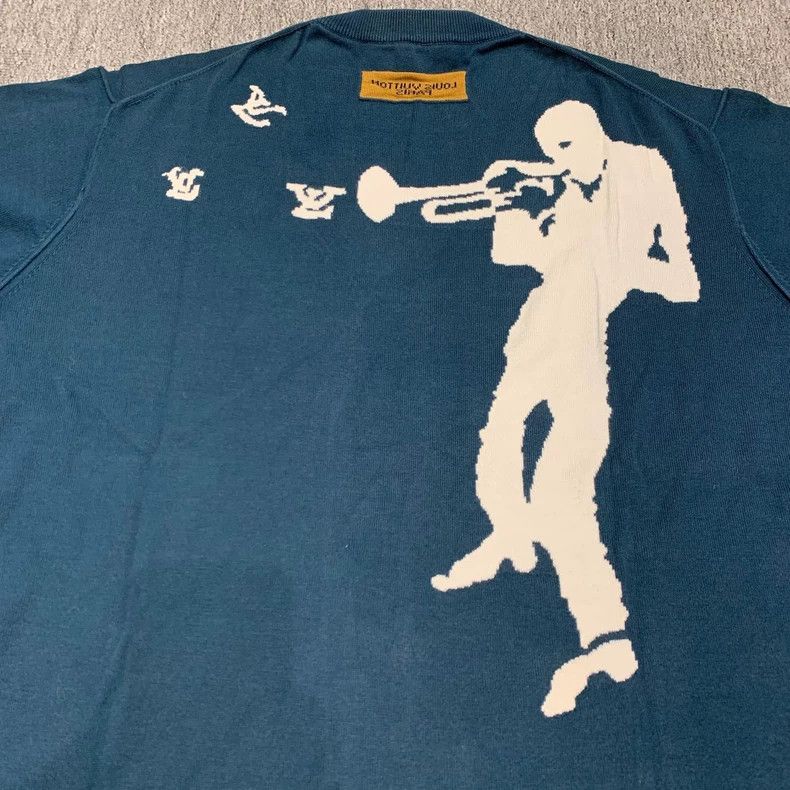 Louis Vuitton Lv knit T-shirt - dmc Size US M / EU 48-50 / 2 - 7 Thumbnail
