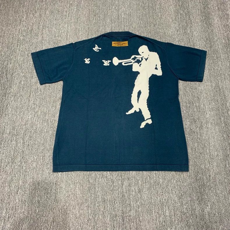 Louis Vuitton Lv knit T-shirt - dmc Size US M / EU 48-50 / 2 - 2 Thumbnail