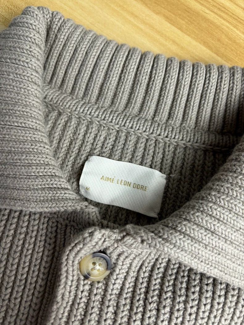 Aime Leon Dore AIME LEON DORE ALD Shaker Stitch Polo Sweater - dmc Size US M / EU 48-50 / 2 - 6 Thumbnail