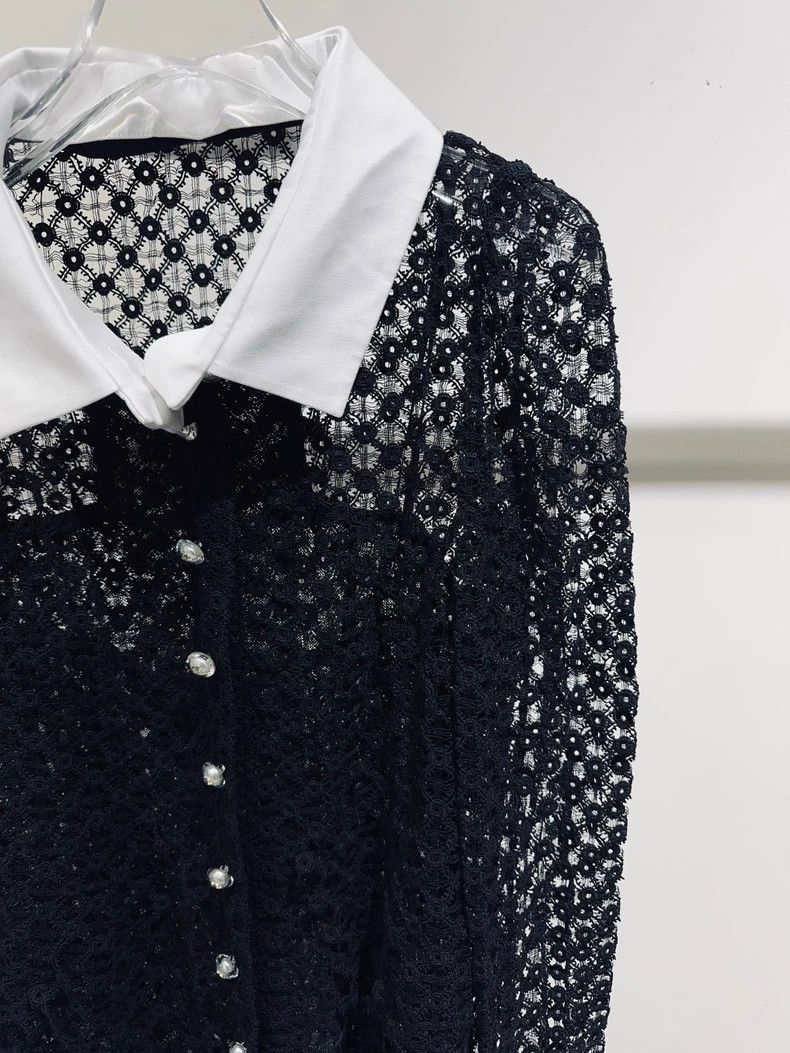 Chanel Chanel Lace Little Black Dress - dmc Size US 36 / EU 52 - 3 Thumbnail