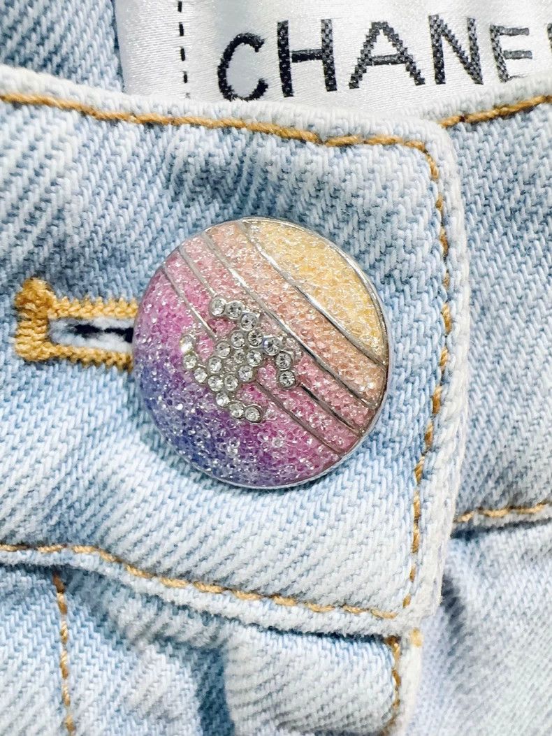 Chanel Chanel Rainbow Gradient Denim Pants - dmc Size US 38 / EU 54 - 2 Thumbnail