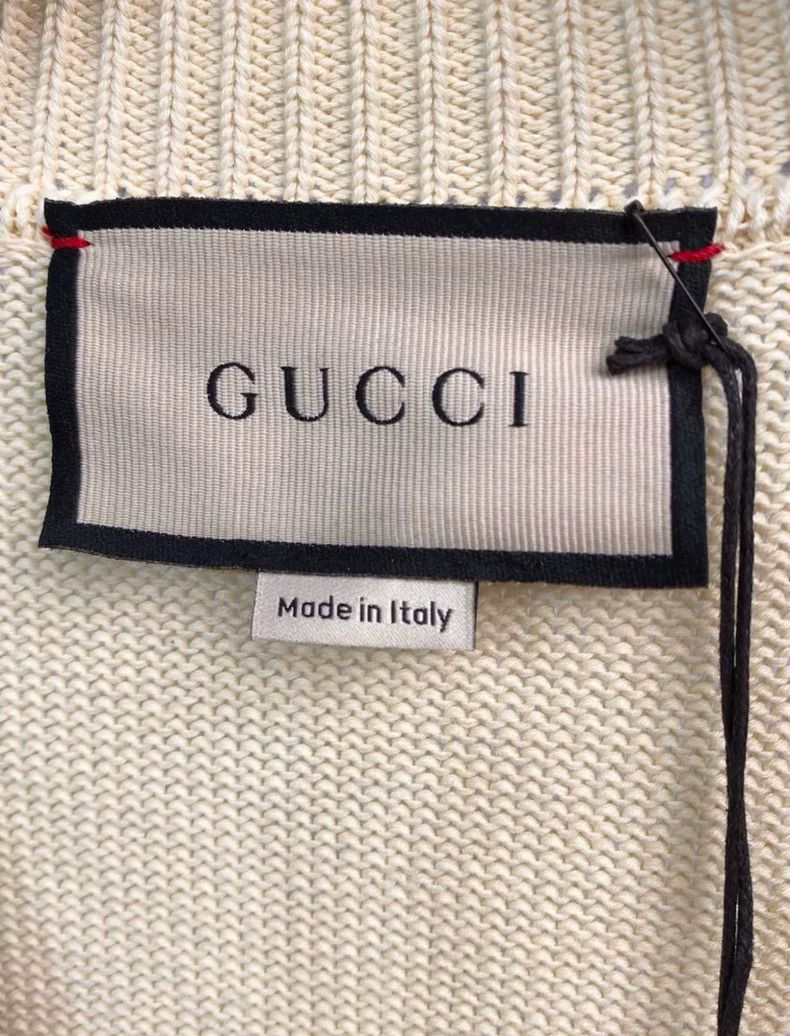 Gucci Gucci Knit Cardigan V-Neck Color-Block Design - dmc Size US L / EU 52-54 / 3 - 3 Thumbnail
