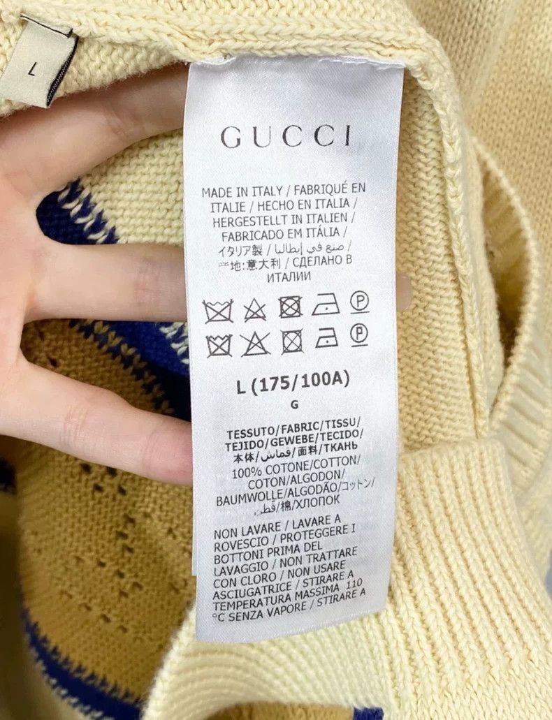 Gucci Gucci Knit Cardigan V-Neck Color-Block Design - dmc Size US L / EU 52-54 / 3 - 4 Thumbnail
