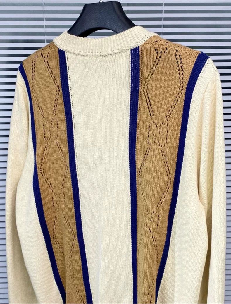 Gucci Gucci Knit Cardigan V-Neck Color-Block Design - dmc Size US L / EU 52-54 / 3 - 8 Thumbnail