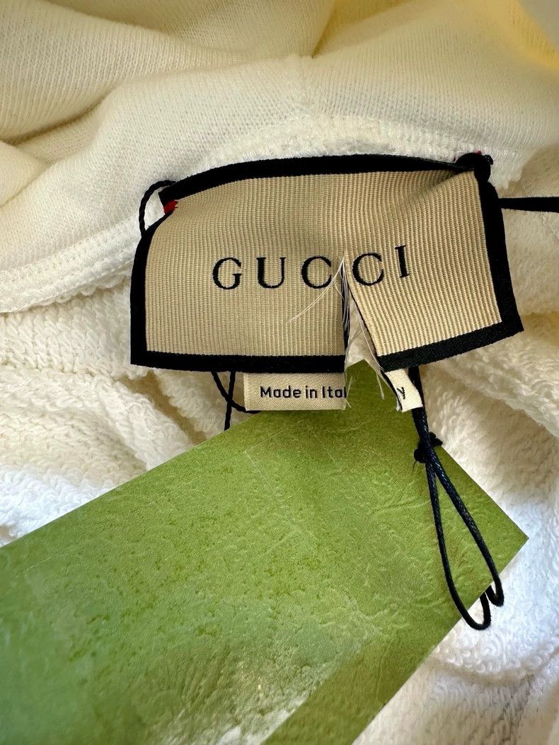 Gucci Gucci White Hooded Sweatshirt for Men - dmc Size US XL / EU 56 / 4 - 3 Thumbnail