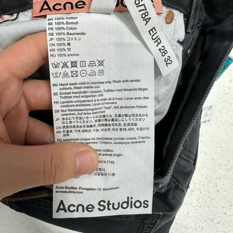 Acne Studios Acne Studios Cleanfit Flared Denim Pants - dmc Size US 28 / EU 44 - 2 Thumbnail