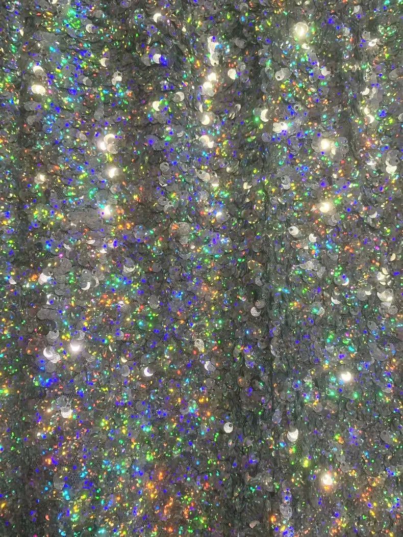 Dries Van Noten Dries Van Noten Iridescent Sequin Wide-Leg Pants - dmc Size US 31 - 2 Thumbnail