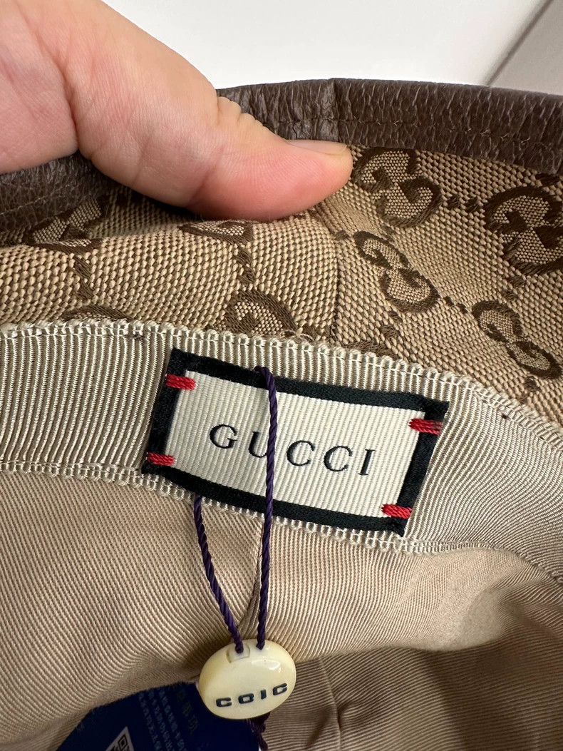 Gucci Gucci Bucket Hat with GG Pattern - dmc Size ONE SIZE - 3 Thumbnail